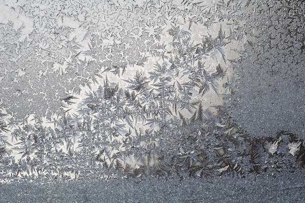 Frostmuster Auf Glas Geringe Schärfentiefe Beachten — Stockfoto