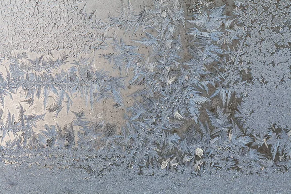 Frostmuster Auf Glas Geringe Schärfentiefe Beachten — Stockfoto