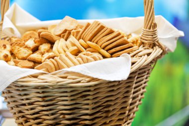 Sepette ev yapımı bisküvi.