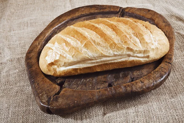 Хліб Старій Дерев Яній Дошці — стокове фото