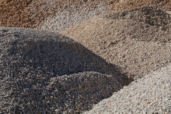 Kiezelstenen Van Verschillende Kleuren Bouw Noteer Ondiepe Scherptediepte — Stockfoto