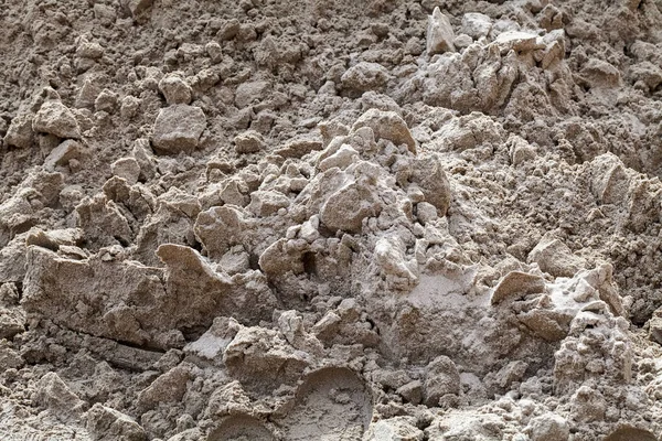 Areia Construção Perto Local Observe Profundidade Rasa Campo — Fotografia de Stock