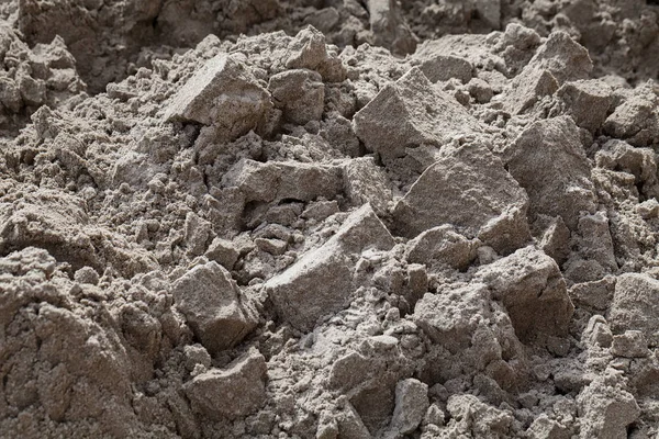 Будівельний Пісок Біля Ділянки Невелика Глибина Різкості — стокове фото