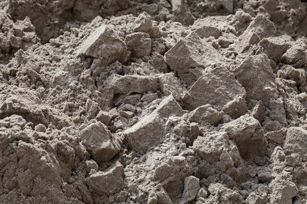 Areia Construção Perto Local Observe Profundidade Rasa Campo — Fotografia de Stock