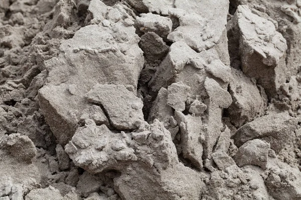 Areia Construção Perto Local Observe Profundidade Rasa Campo — Fotografia de Stock