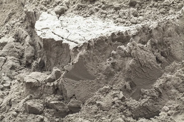 Areia Construção Perto Local Observe Profundidade Rasa Campo — Fotografia de Stock