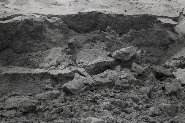 Bausand Der Nähe Der Baustelle Geringe Schärfentiefe Beachten — Stockfoto