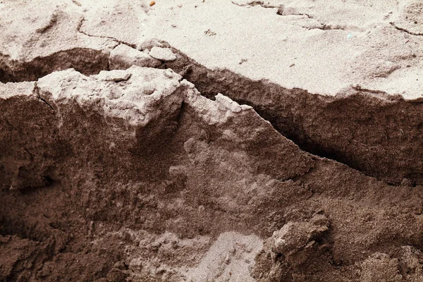 Bausand Der Nähe Der Baustelle Geringe Schärfentiefe Beachten — Stockfoto