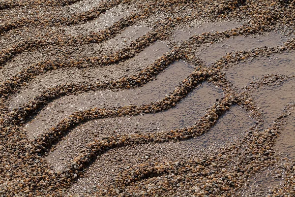 Άμμος Στην Κατασκευή Στη Φύση Σημειώστε Ρηχό Βάθος Πεδίου — Φωτογραφία Αρχείου