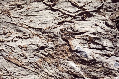 Yıkılmış taş duvarın soyut bir parçası, yüzeysel alan derinliğine dikkat edin.