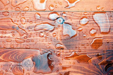 Tahta zeminde bir damla su