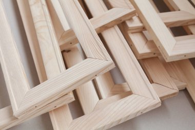 Tuvali olmayan resimler için çerçeveler, yüzeysel alan derinliğine dikkat edin