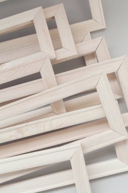 Tablolar için ahşap çerçeveler, yüzeysel alan derinliğine dikkat edin.