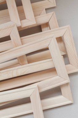 Tablolar için ahşap çerçeveler, yüzeysel alan derinliğine dikkat edin.