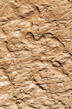 Sonbaharda çamurlu kır yolu, sığ alan derinliğine dikkat edin.