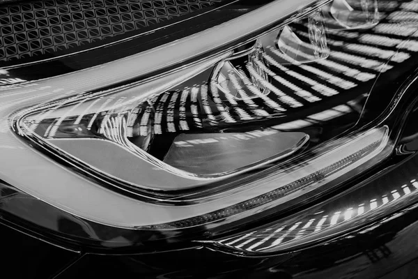 stock image type headlights of the vehicle, note shallow depth of field