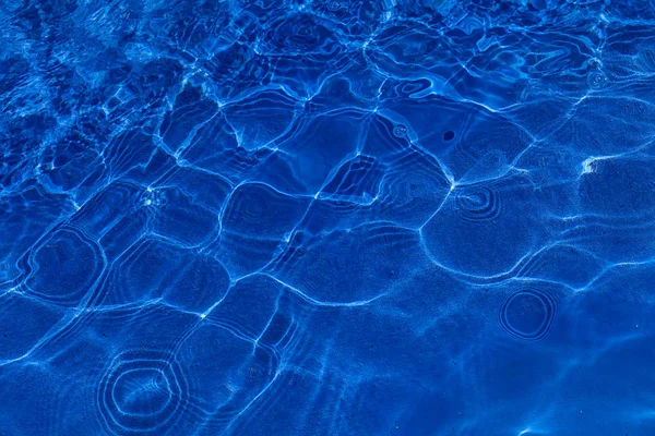 Absztrakt Kék Víz Medencében Jegyezd Meg Sápadt Mélysége Mező — Stock Fotó