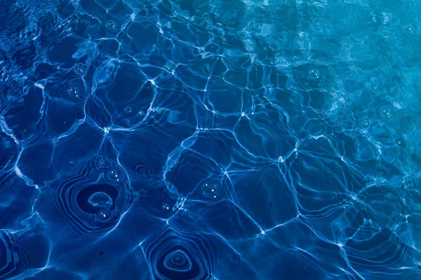 Abstrakt Agua Azul Piscina Nota Sallow Profundidad Campo —  Fotos de Stock