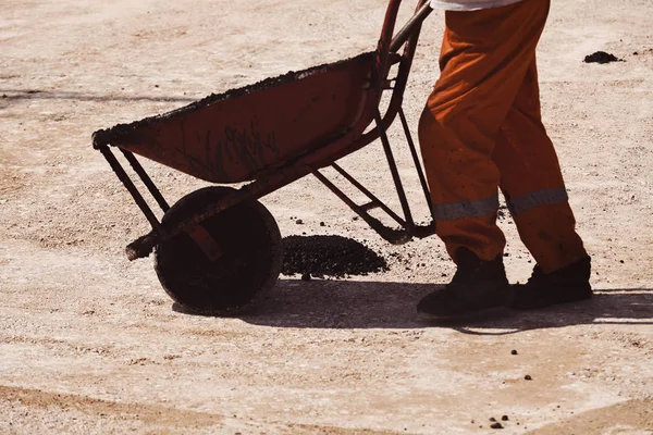 Wagen Für Den Transport Von Baumaterialien — Stockfoto