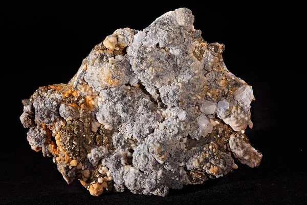 Pyrites Mineral Group Sulfides White Background — 스톡 사진