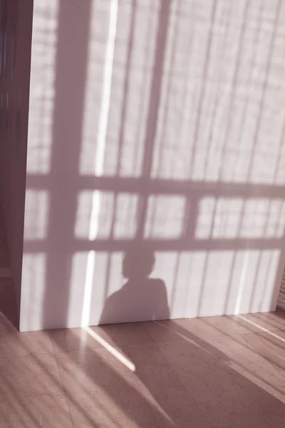 Samples of blinds and curtains for the windows with mehanism, note shallow depth of field