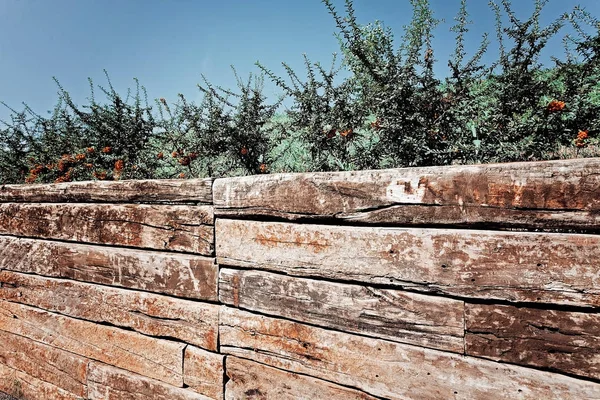 Wall Wooden Boards Countryside Note Shallow Depth Field — Stock Photo, Image