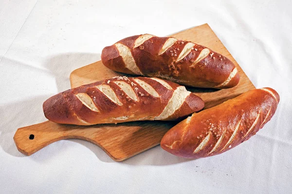 Bavarian Rolls Wooden Board — 스톡 사진