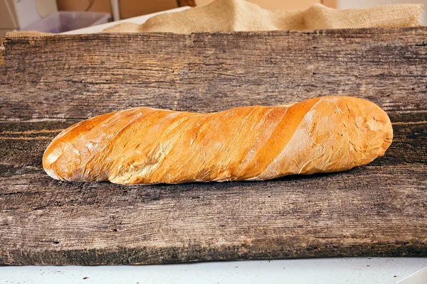 Pane Integrale Sulla Tavola Legno — Foto Stock