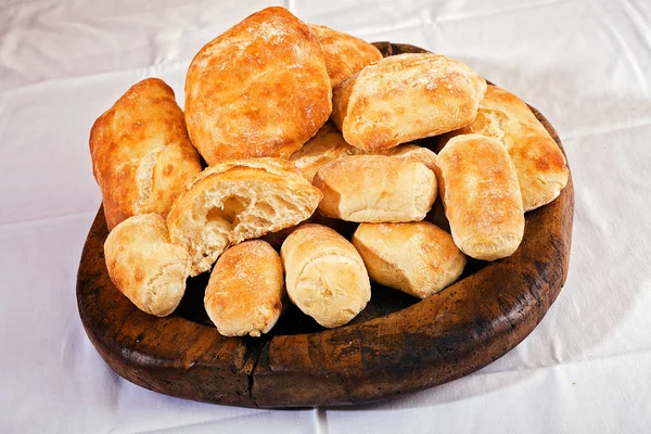 Vari Tipi Pane Fatto Vari Tipi Farina — Foto Stock