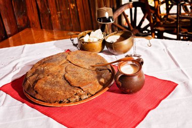 bread of integral pancakes