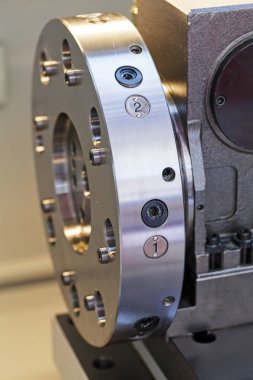 Üretim için makinenin bir parçası, alanın yüzeysel derinliğine dikkat edin