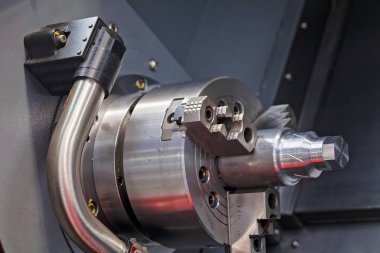 Üretim için makinenin bir parçası, alanın yüzeysel derinliğine dikkat edin