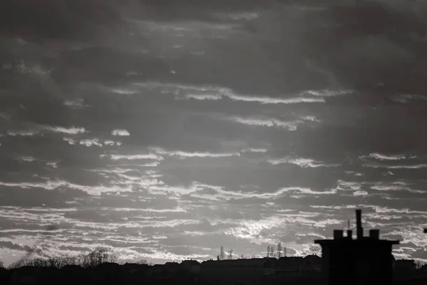Хмари Перед Грозою Невелика Глибина Різкості — стокове фото