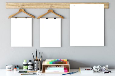 Çerçeve mockup, Poster mock-up, ürün örnekler, tuval Mockup, sunu Sanat çalışması, İskandinav tarzı stok görüntü