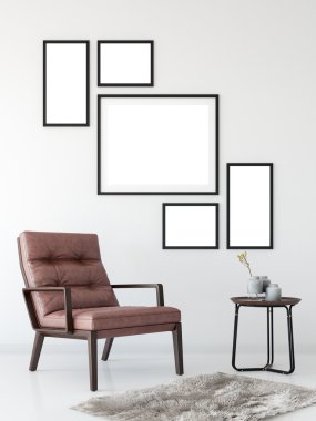 Çerçeve mockup, Poster mock-up, ürün örnekler, tuval Mockup, sunu Sanat çalışması, İskandinav tarzı stok görüntü