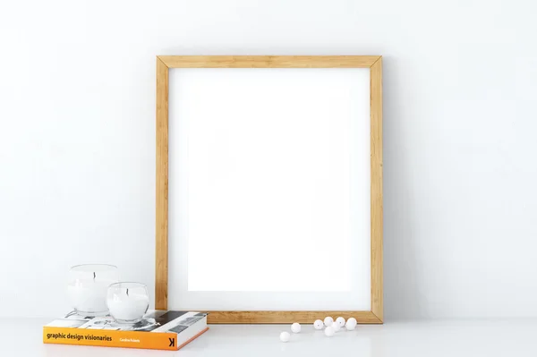 Frame mockup, Poster mock-up, Product Mockups, Canvas Mockup, Presentation art work, scandinavian style  Stock Image — Stock Photo, Image