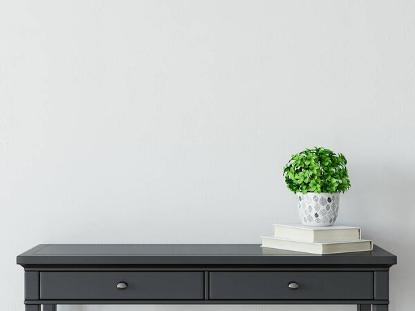 mock up wall interior. 