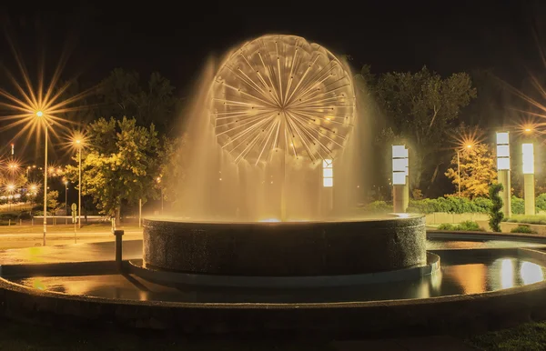 Night fountain image — Stock Photo, Image