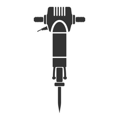 düz stil Jackhammer simgeleri