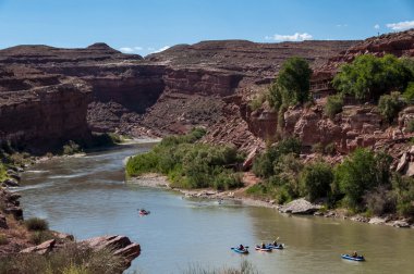 Colorado River Canoeing clipart