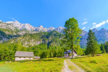 Dağ kabin Avrupa Alpleri'nde Robanov kot, Slovenya