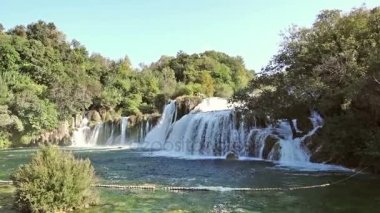 şelaleler krka Milli Parkı, Dalmaçya, Hırvatistan
