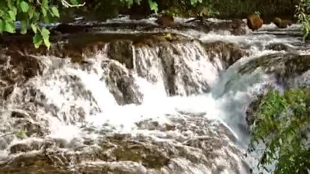 Cascadas Krka, Parque Nacional, Dalmacia, Croacia — Vídeos de Stock