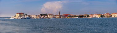 Historic Istrian town of Porec, Croatia, XXL Panorama clipart