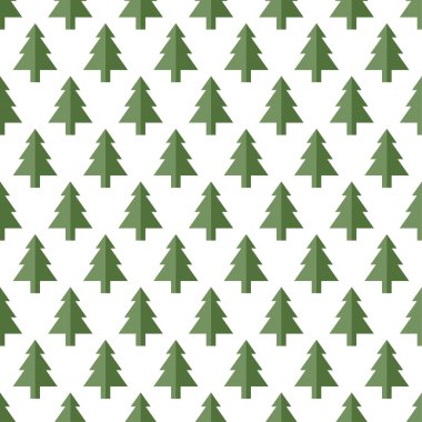 Yeni yıl tebrik kartı/duvar kağıdı arka plan için seamless modeli Noel ağaçları. 