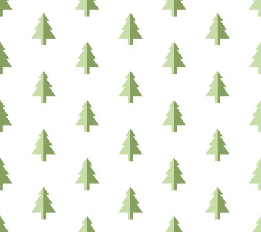 Noel ağaçları Seamless Modeli yeni yıl tebrik kartı/duvar kağıdı arka plan için. 