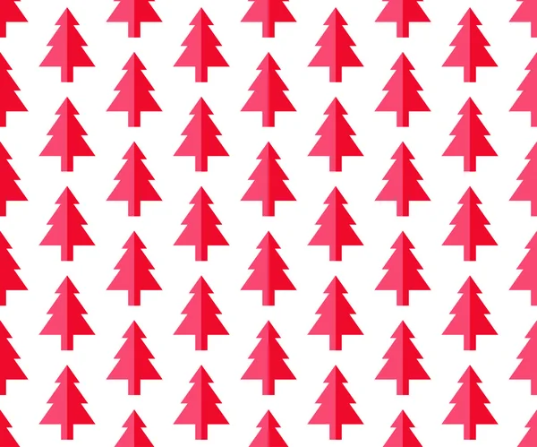 Julen träd sömlösa mönster för nyår Gratulationskort/tapet bakgrund. — Stock vektor