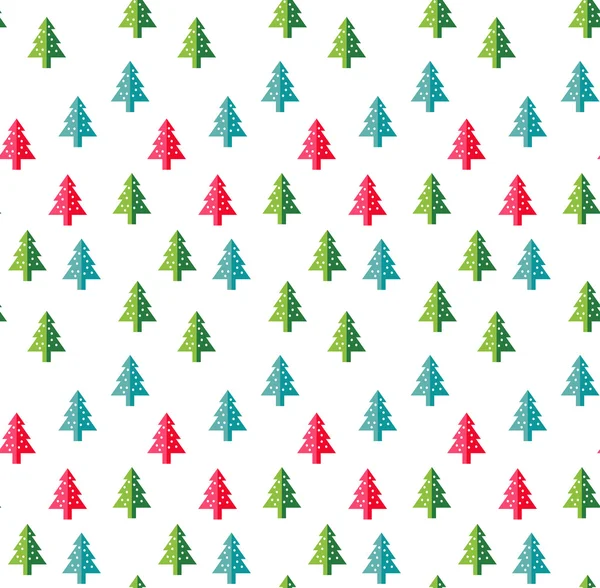 Árbol de Navidad Patrón sin costuras para la tarjeta de felicitación de año nuevo / fondo de pantalla. abeto símbolo del árbol . — Vector de stock