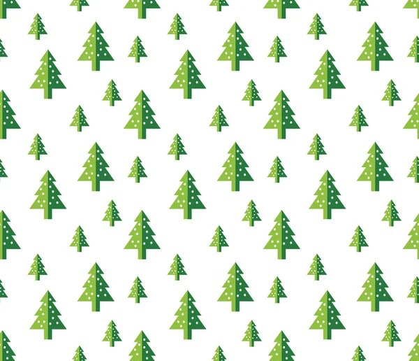 Рождественская елка Бесшовный узор для новогодних открыток / обои фон. символ елового дерева . — стоковый вектор