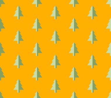 Yılbaşı ağacı yılbaşı tebrik kartı/duvar kağıdı arka plan için Seamless modeli. Vektör çizim. 